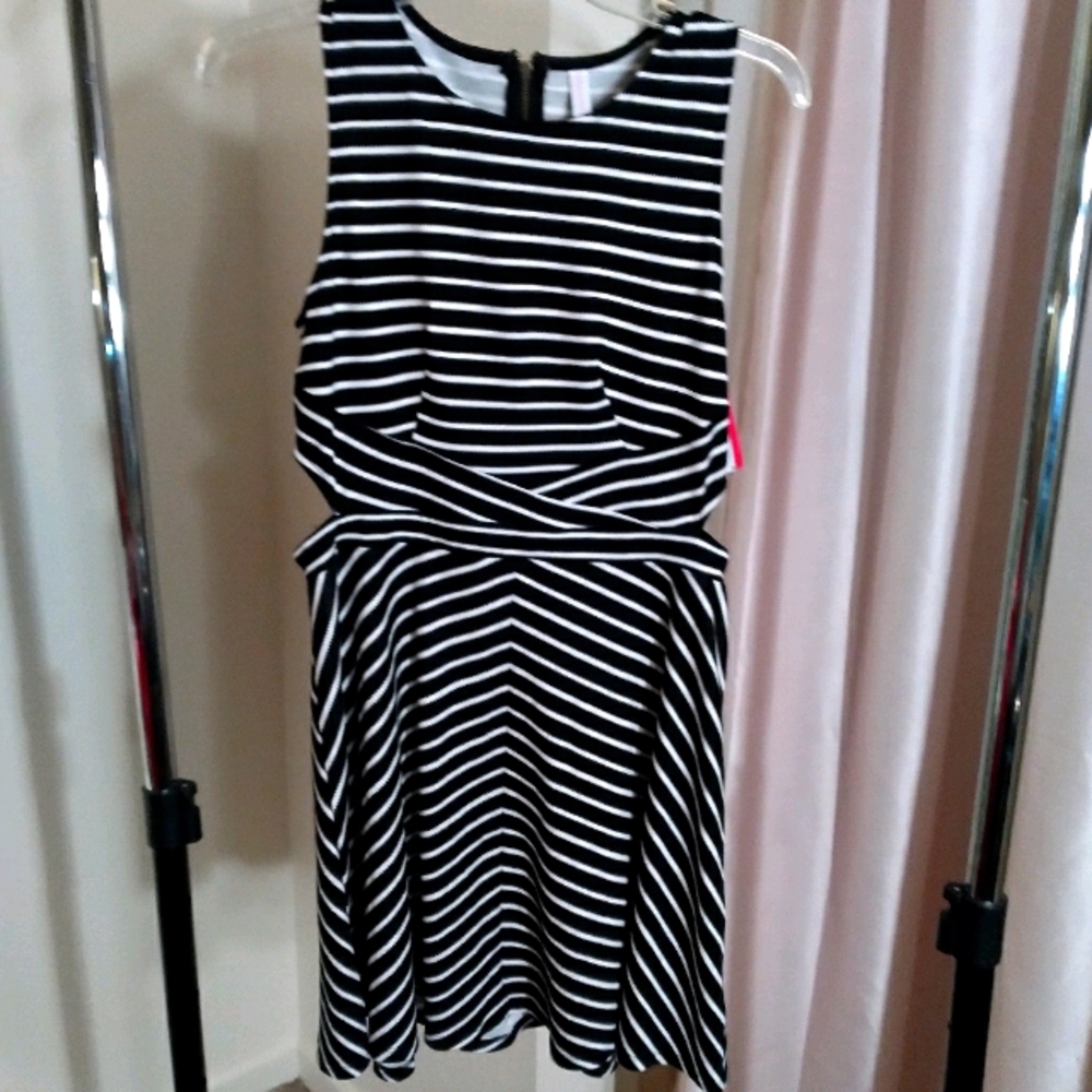 Striped spring dress